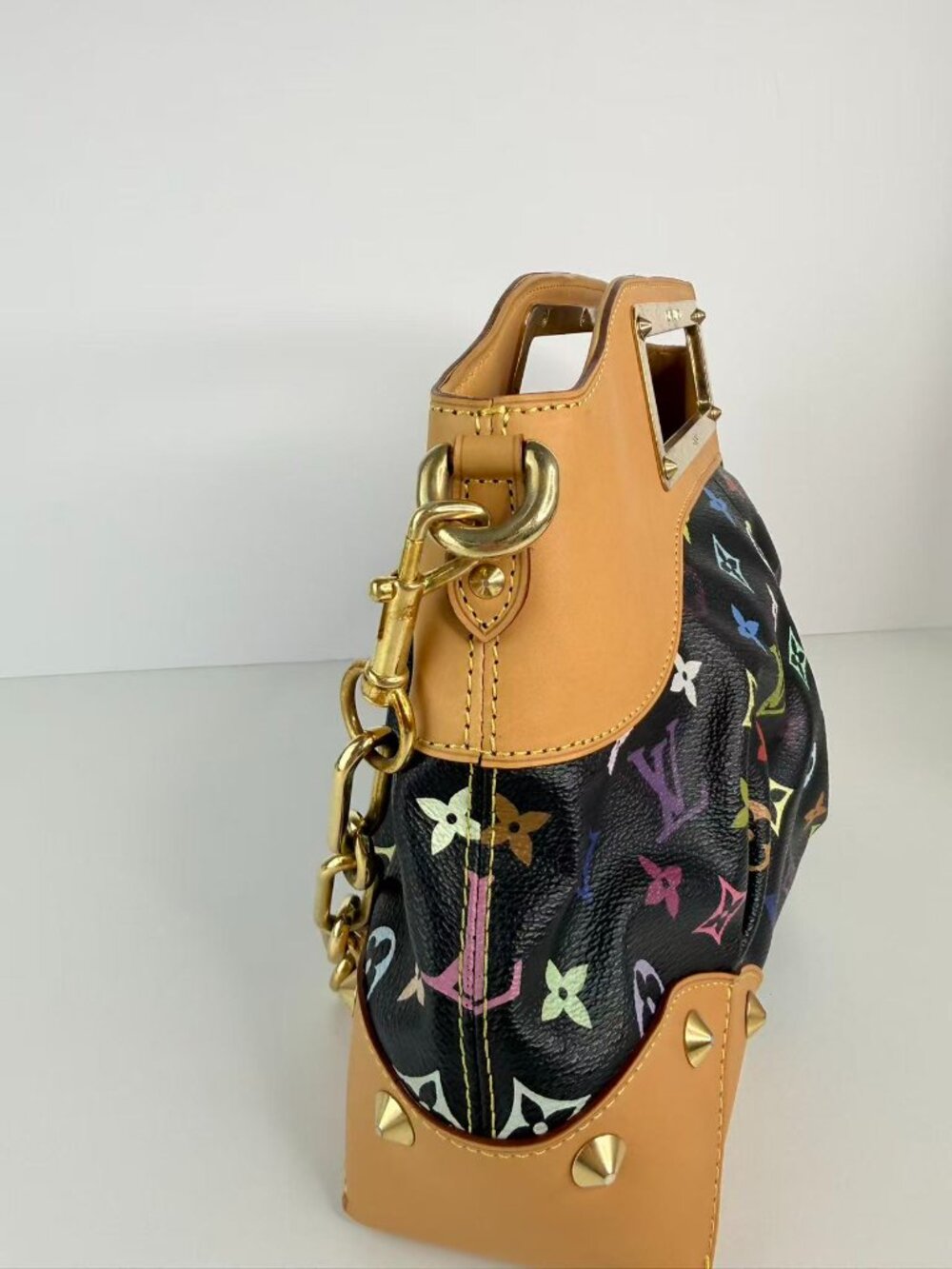 louis vuitton judy MM handbag monogram multicolor black - Picture 6 of 13